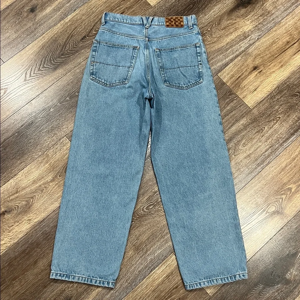 VANS Check-5 Baggy Denim Pants Color: Stonewash Blue